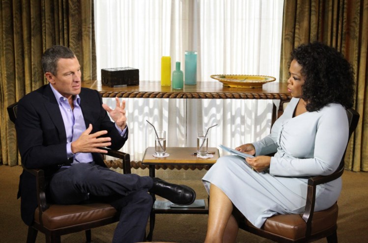 Armstrong deu uma entrevista de duas horas e meia a Oprah Winfrey 